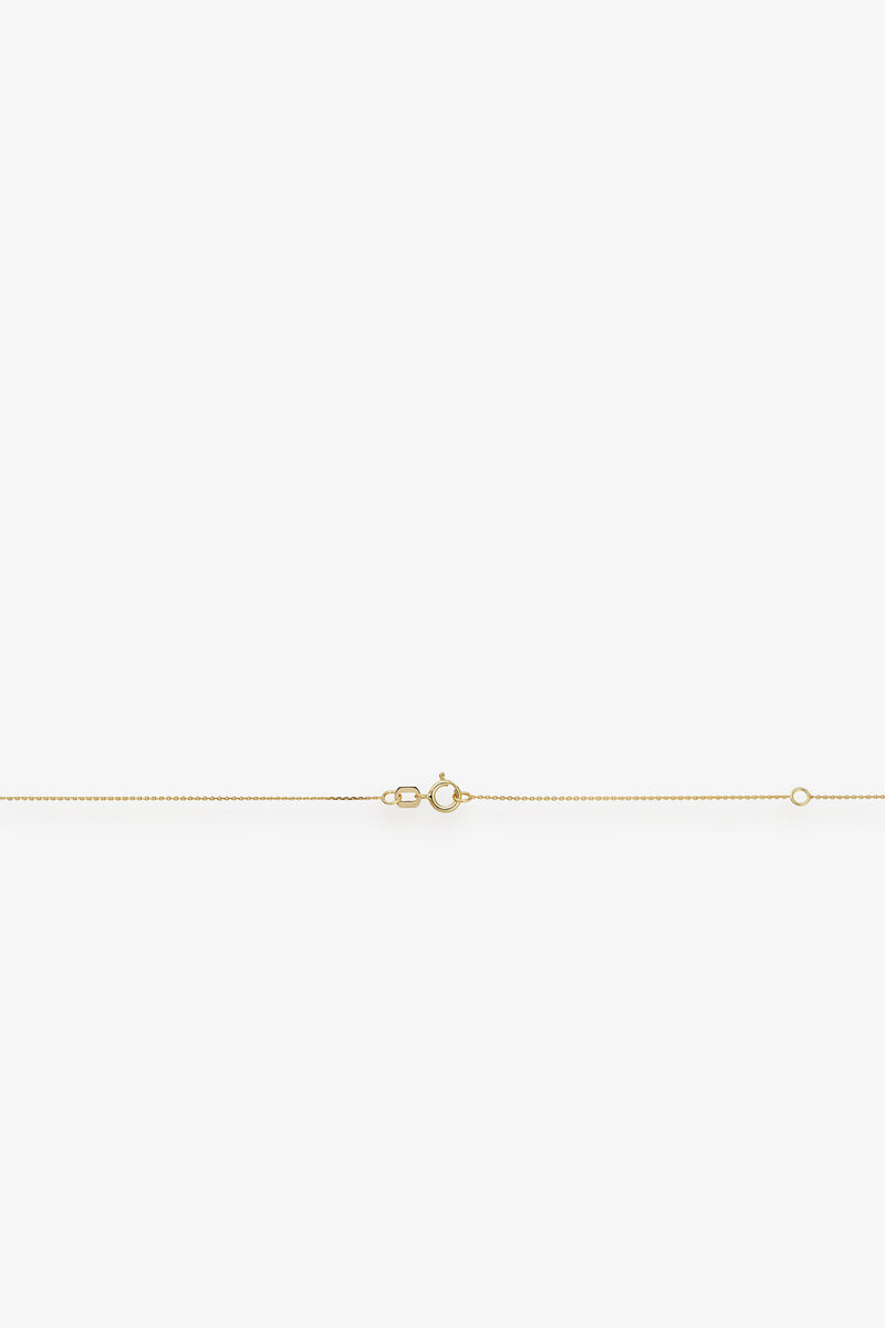 14k Gold Inez Initial Pendant Necklace