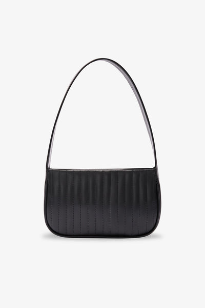 Minimalist Baguette Bag  Shoulder bag outfit, Simple black bag, Fancy bags