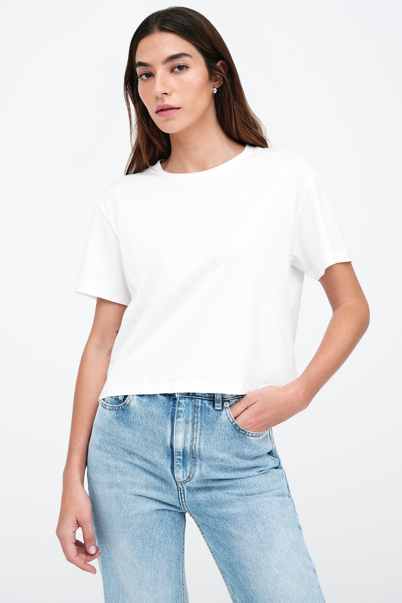 White Cotton Oversized T-Shirt - Rya Tee | Marcella