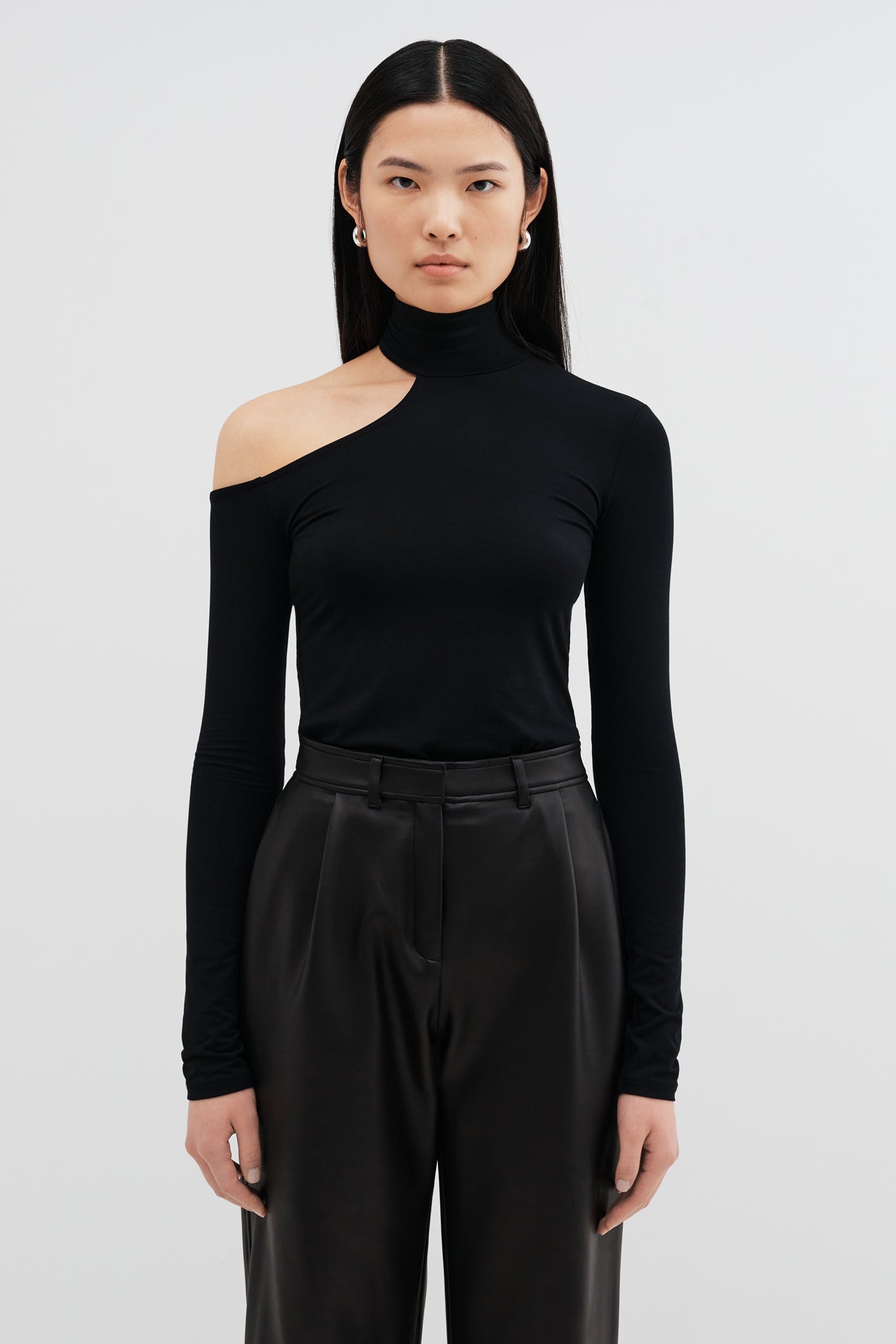 Off White Cutout Long Sleeve Top - Evan Top | Marcella