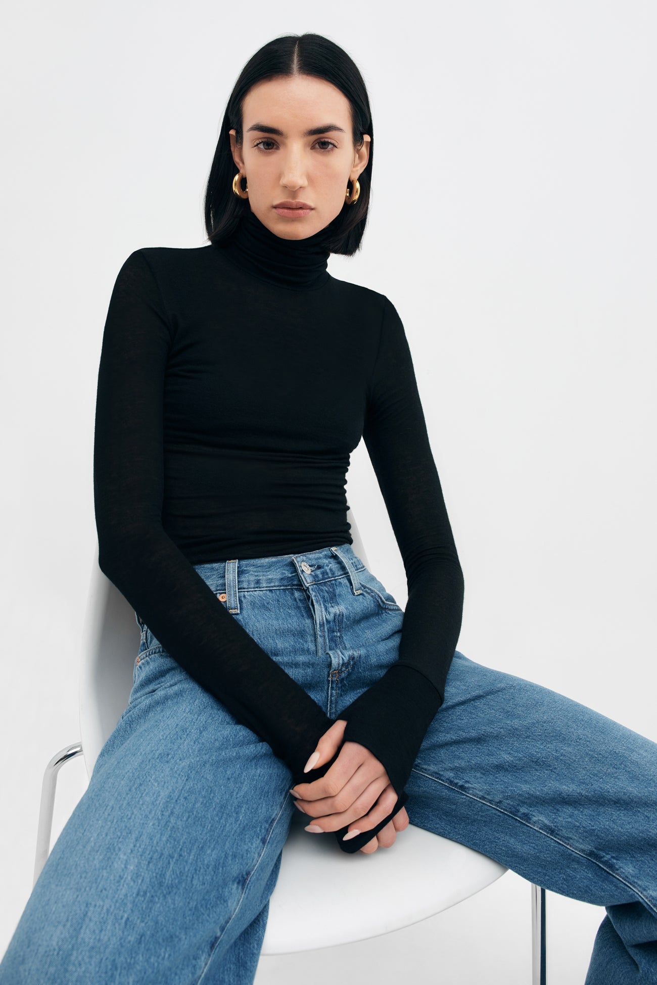 Black Casual Turtleneck - Eloise Turtleneck | Marcella