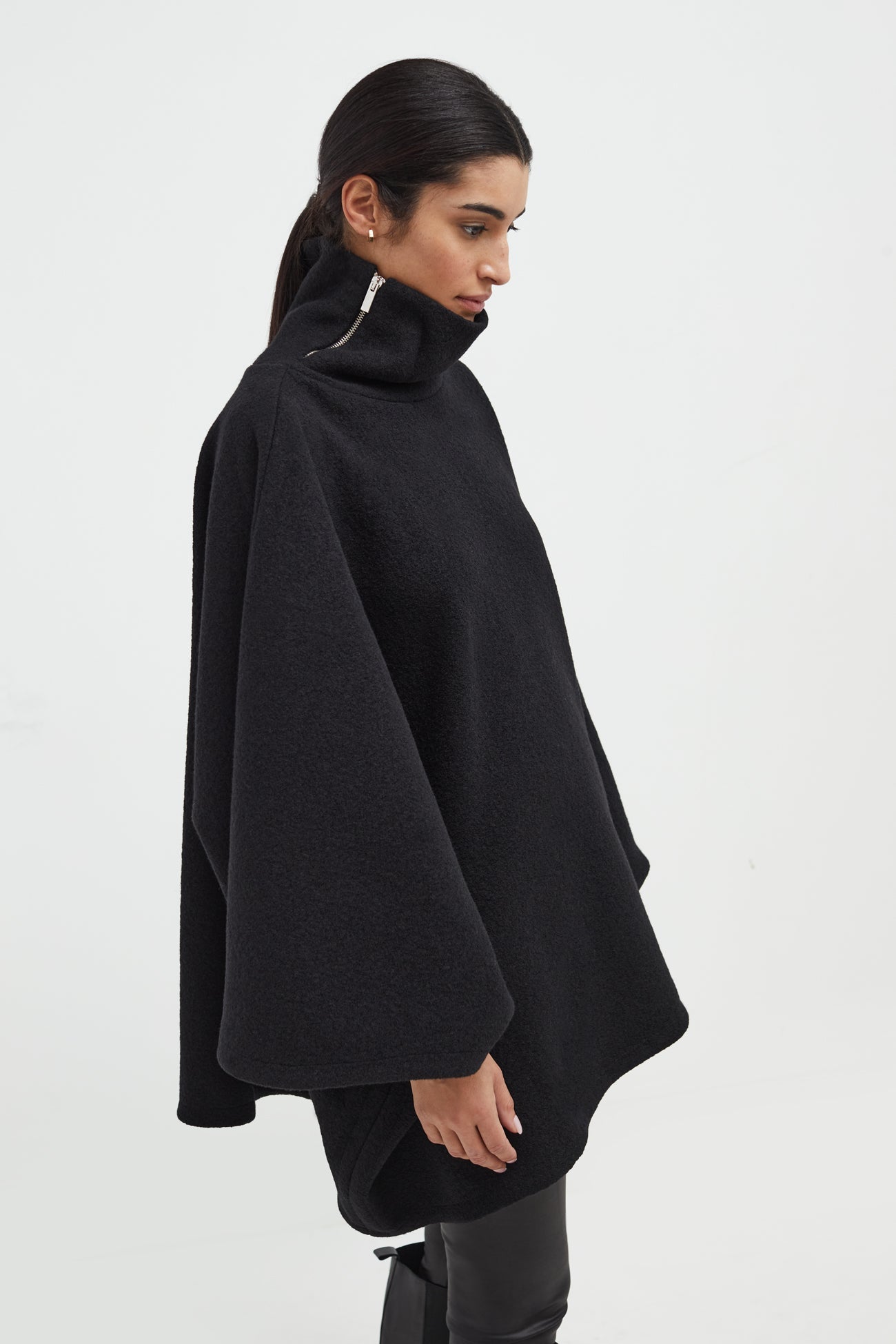 Camel Brown Women’s Winter Cloak - Avery Wool Cape | Marcella