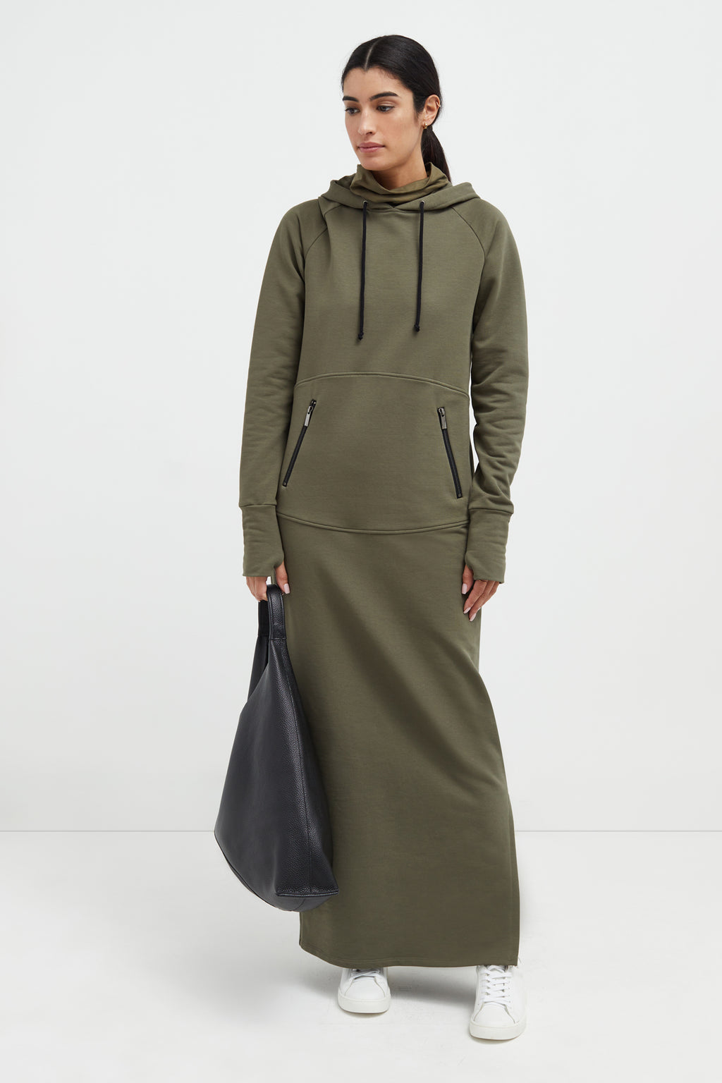 Maxi sweatshirt sale dress