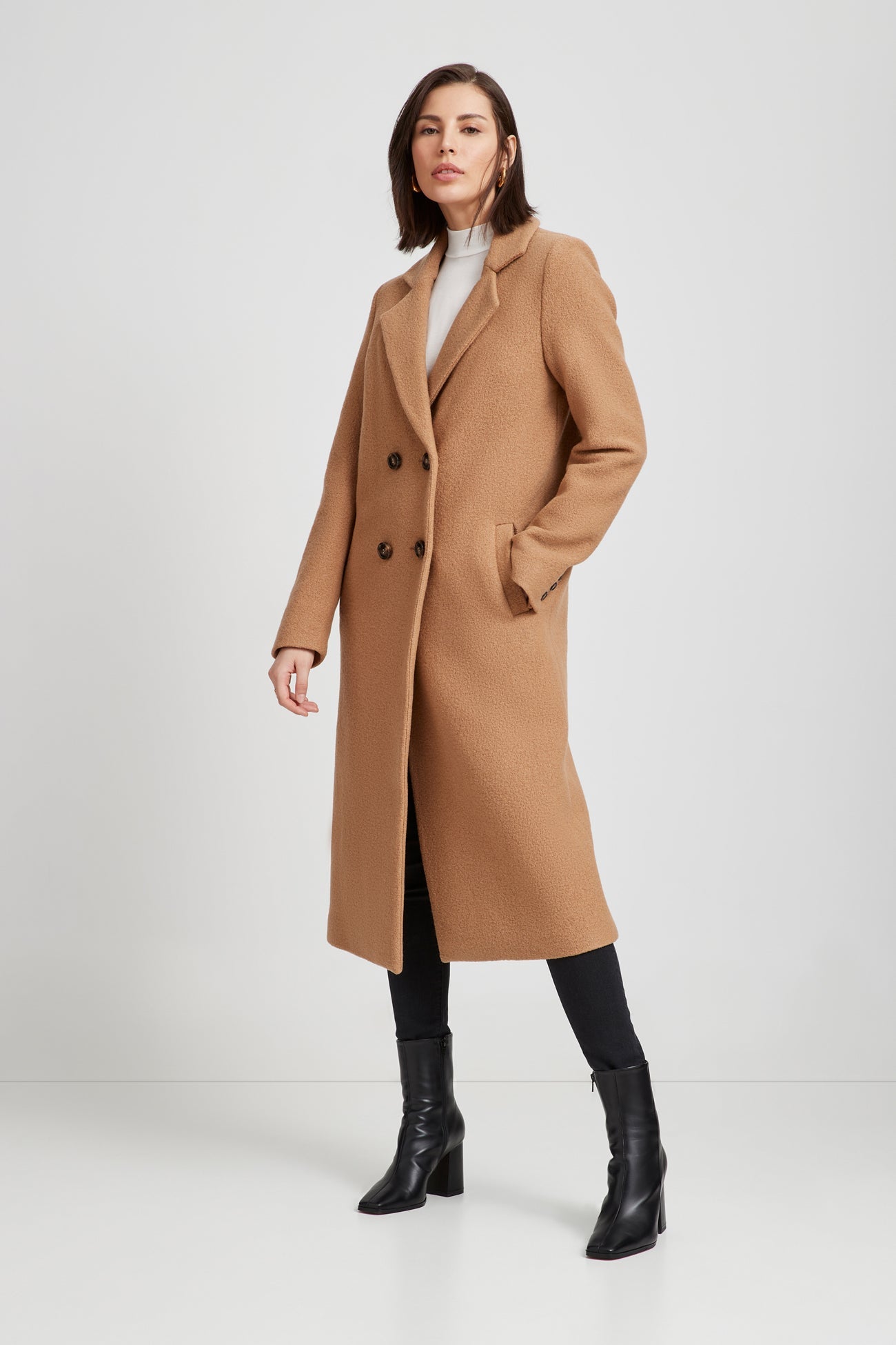 Long Wool Women's Camel Overcoat - Fulton Coat | Marcella