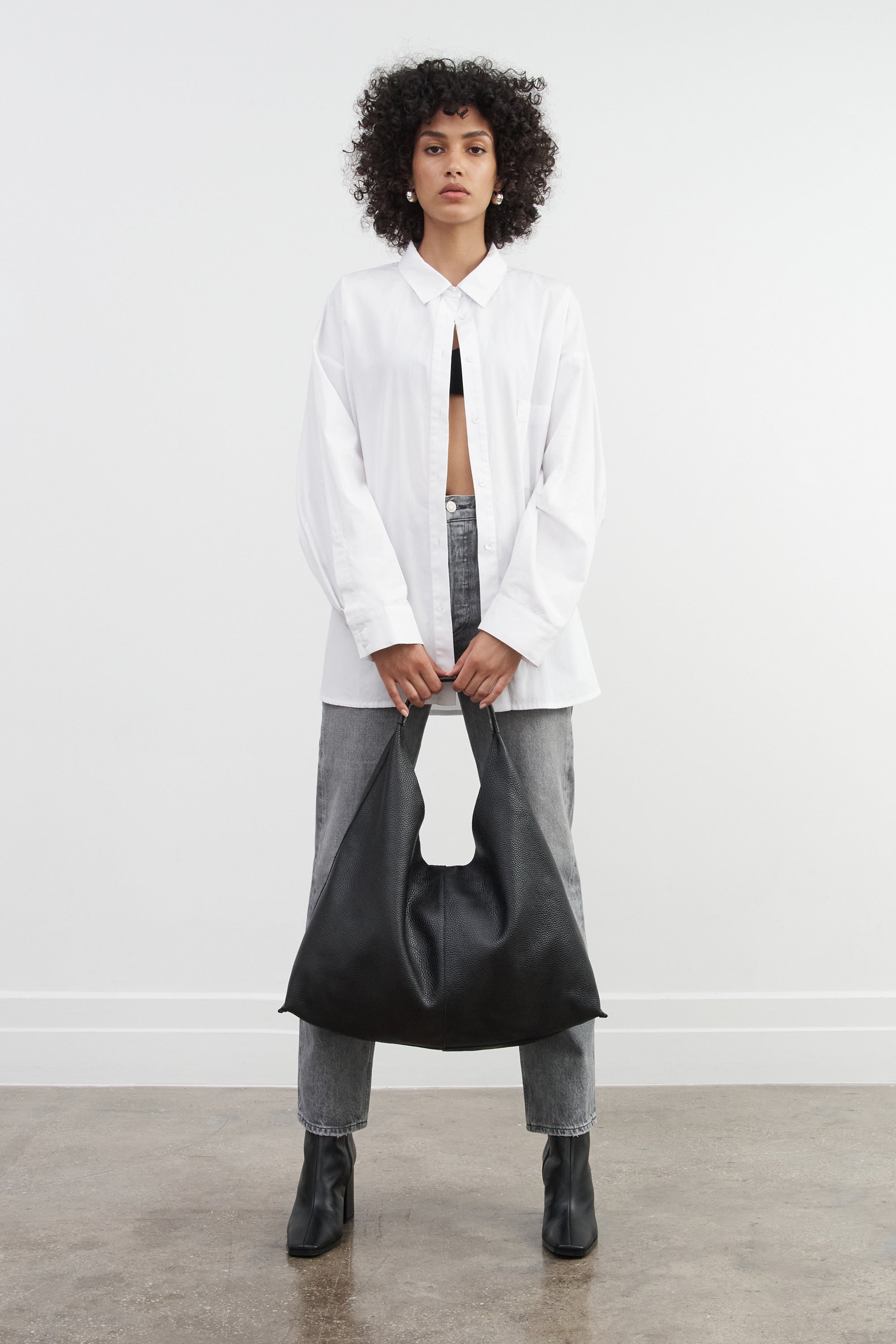 Oversized Black Triangle Tote Bag - Kelly Tote | Marcella