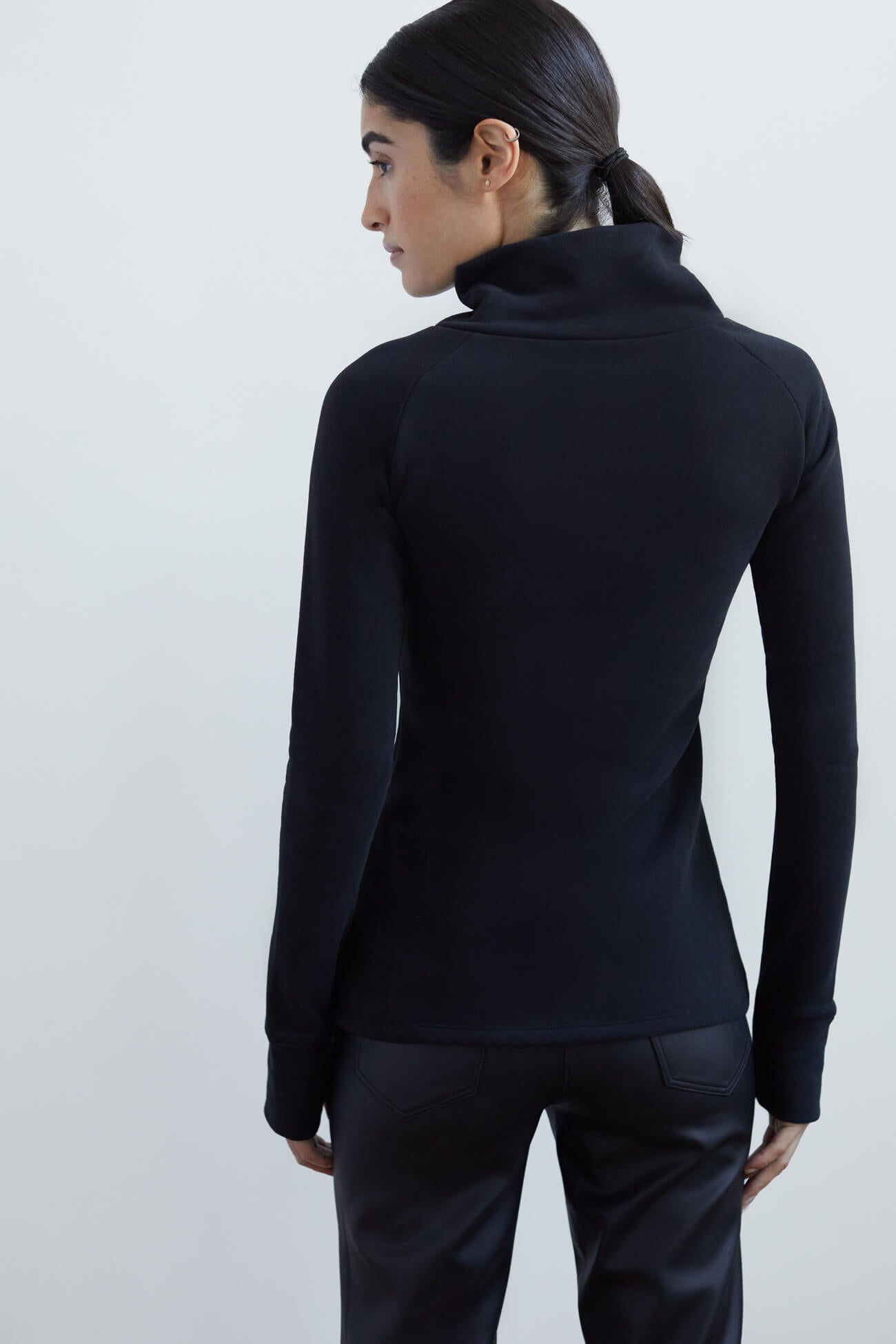 Sleek Black Loungewear - Brie Sweatshirt | Marcella