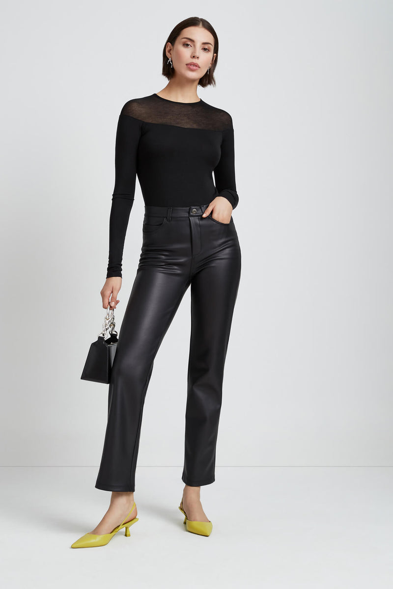 Top Marcella Pearl - Shoulder Off Silhouette | Black The